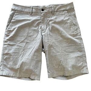 Lululemon Commission Shorts Mens Size 38 Gray Qwick Oxford Stretch Golf Casual